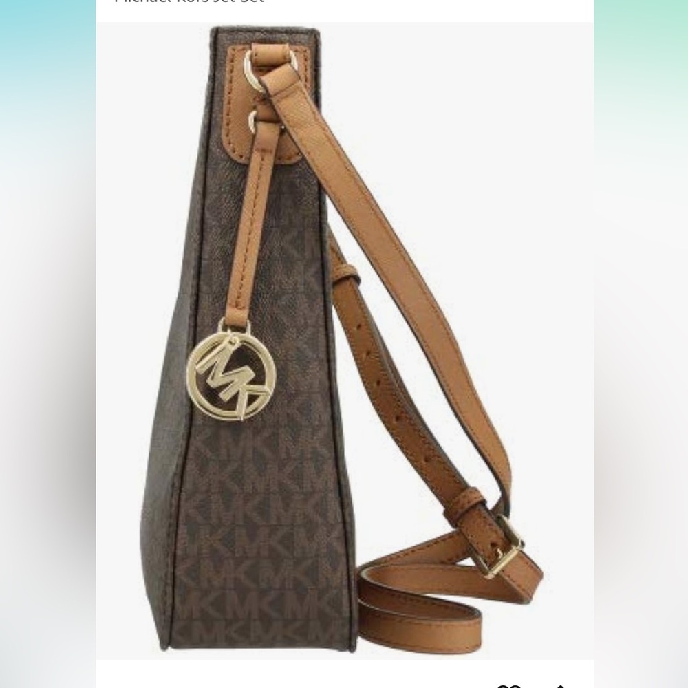 Michael Kors Jet Set Travel Messenger Crossbody Bag NWT - Picture 4 of 6